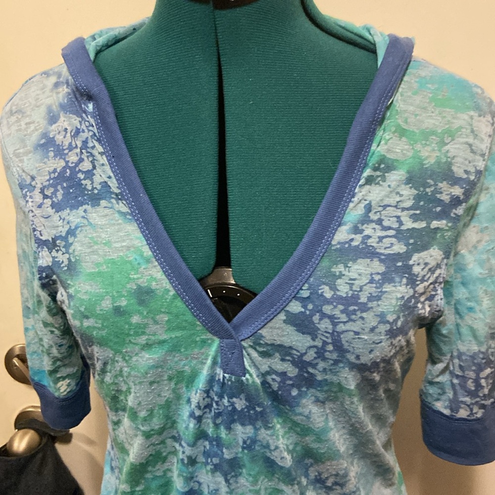 JR’s Hoodie Burnout Top 3/4 sleeves XL Almost Famous - Picture 2 of 7